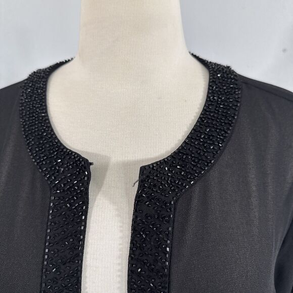 Studio One Kimono Womens 14 Black Sheer Flare Sleeve Whimsical Goth Fairy Y2K - Picture 7 of 11